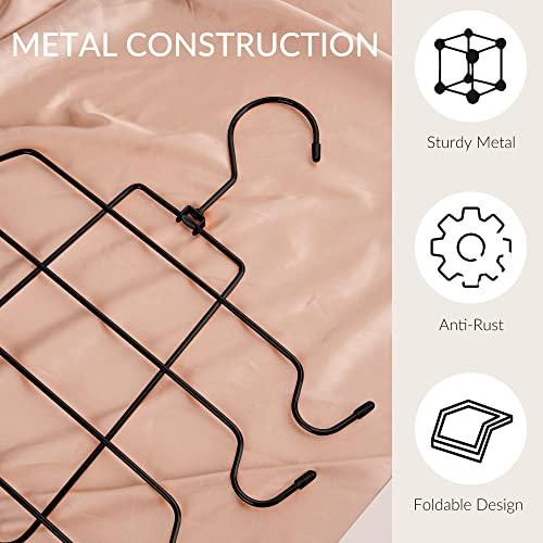 ZEDODIER Tank Top Hanger, Space Saving Bra Hangers, Non-Slip Hanging Sport Bras Holder, Closet Organizers and Storage for Camisoles Tank Tops Bras Ties Swimsuits Strappy Dress, Black