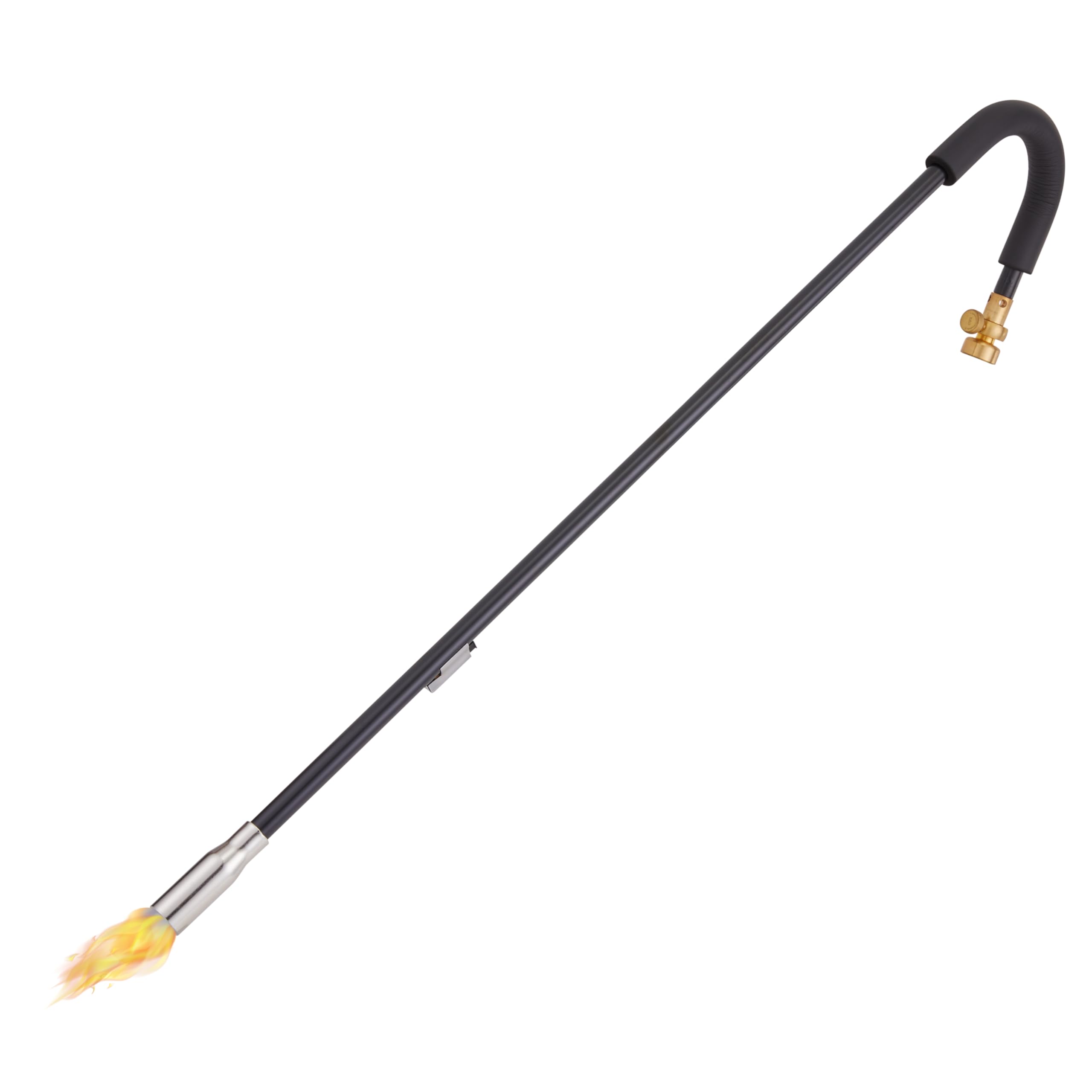 Ivation Mini Propane Torch with Self Igniter, Handheld Weed Burner Tool with Built-In Lighter for Lawn, Yard, Driveway, Ice & Charcoal, 24,000 BTU