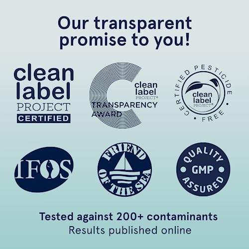 Puori Omega 3 Fish Oil - Ultra Pure 2000mg - 120 Softgels - Heart, Brain and Eye Health Supplement - Burpless, IFOS Certified, Non-GMO Capsules - O3 - 2000mg EPA 1250mg DHA 500mg