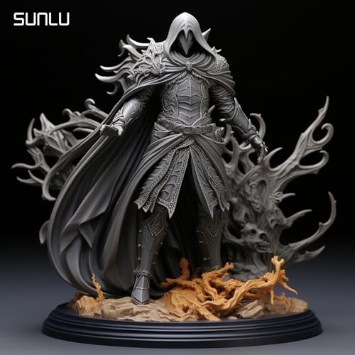SUNLU 14K High Precision 3D Printer Resin 1KG, Standard 3D Printing Resin for Detail Printing Miniatures, Fast Curing 405nm UV Photopolymer Resin, Smooth Matte Surface, Better Liquidity, 1000G Black
