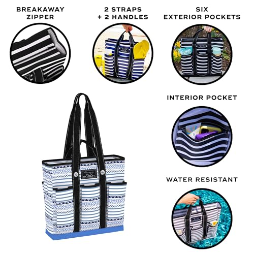 SCOUT Pocket Rocket - Work Tote Bags For Women - 6 Exterior Pockets - Large Tote Travel Bag, Nurse Bag, Teacher Bag, Mom Bag