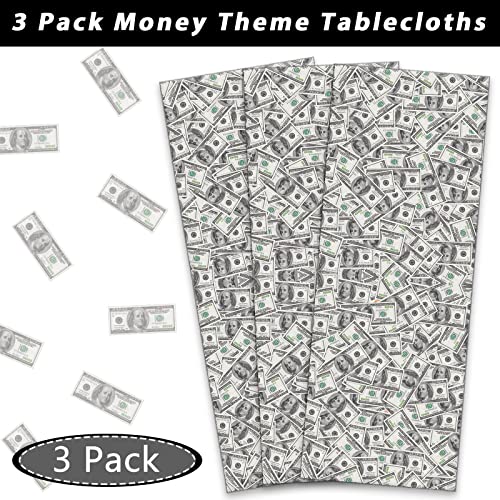 3 Pieces Winter Snowflake Plastic Tablecloth Christmas Holiday Party Plastic Table Covers Let's it Snow Snowman Theme Baby Shower Birthday Home Party Decorations Supplies 54X108inch