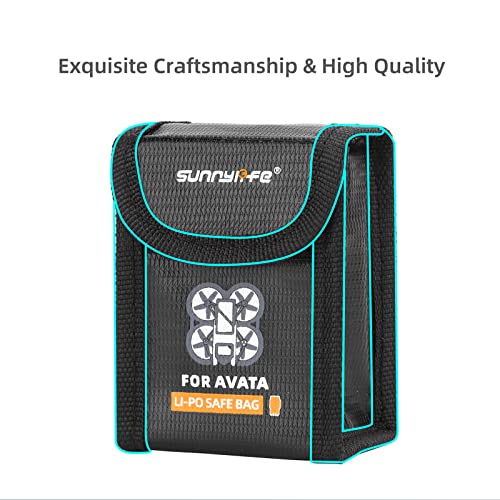 Avata Battery Storage Bag for DJI Avata FPV RC Drone Lipo Safe Pouch Fireproof Explosionproof Batteries Guard for Storage and Charging -for 1pc