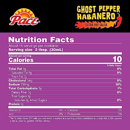 Pace Ghost Pepper Habanero Salsa, 16 oz Bottle