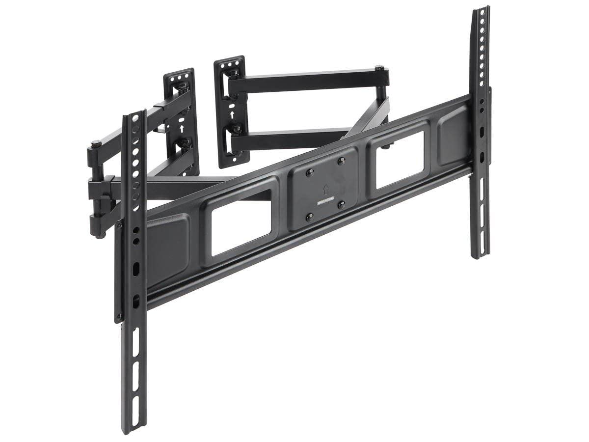 Monoprice Premium Full Motion TV Wall Mount Bracket Corner Friendly for 32" to 70" TVs up to 99lbs, Max VESA 600x400, Fits Curved Screens