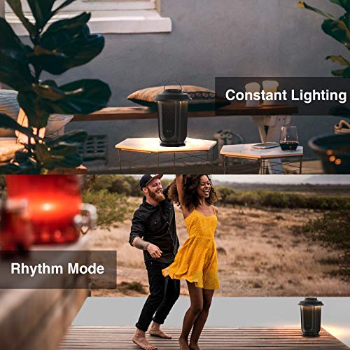 Onforu Outdoor Bluetooth Speaker with LED Lights, 2 Pack Wireless Loud Stereo Sound Lantern Speakers, True Wireless Stereo Pairing Patio Speakers, Bluetooth 5.0, Christmas Party Speakers for Garden
