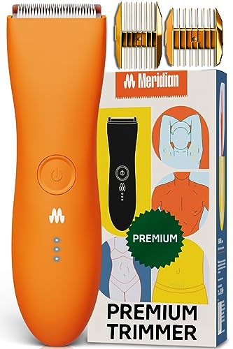 MERIDIAN Premium Trimmer for Men and Women, USB C Charging, Travel Lock, 6 Colors Available, Blaze
