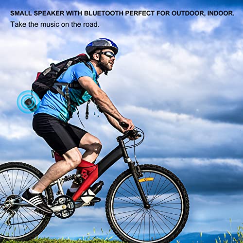 comiso Bluetooth Speaker,5.3 Bluetooth Speakers Wireless,TWS Stereo Pairing,Built in Mic,360 HDSound,IP65 Waterproof Speaker,Support TF Card, for Home/Party/Outdoor/Beach, Gift for Men/Women-Black