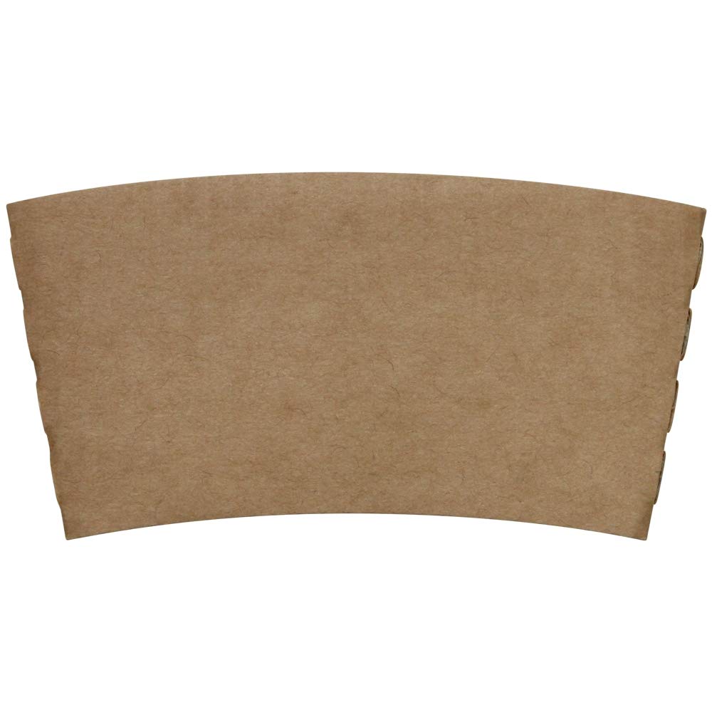 Karat C5300 (Kraft) Traditional Cup Sleeves for 10 oz. - 24 oz. Cups, Kraft (Pack of 1000)