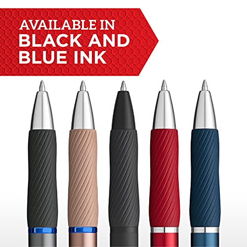 SHARPIE S-Gel, Gel Pens, Sleek Metal Barrel, Midnight Blue, Medium Point (0.7mm), Black Ink, 12 Count