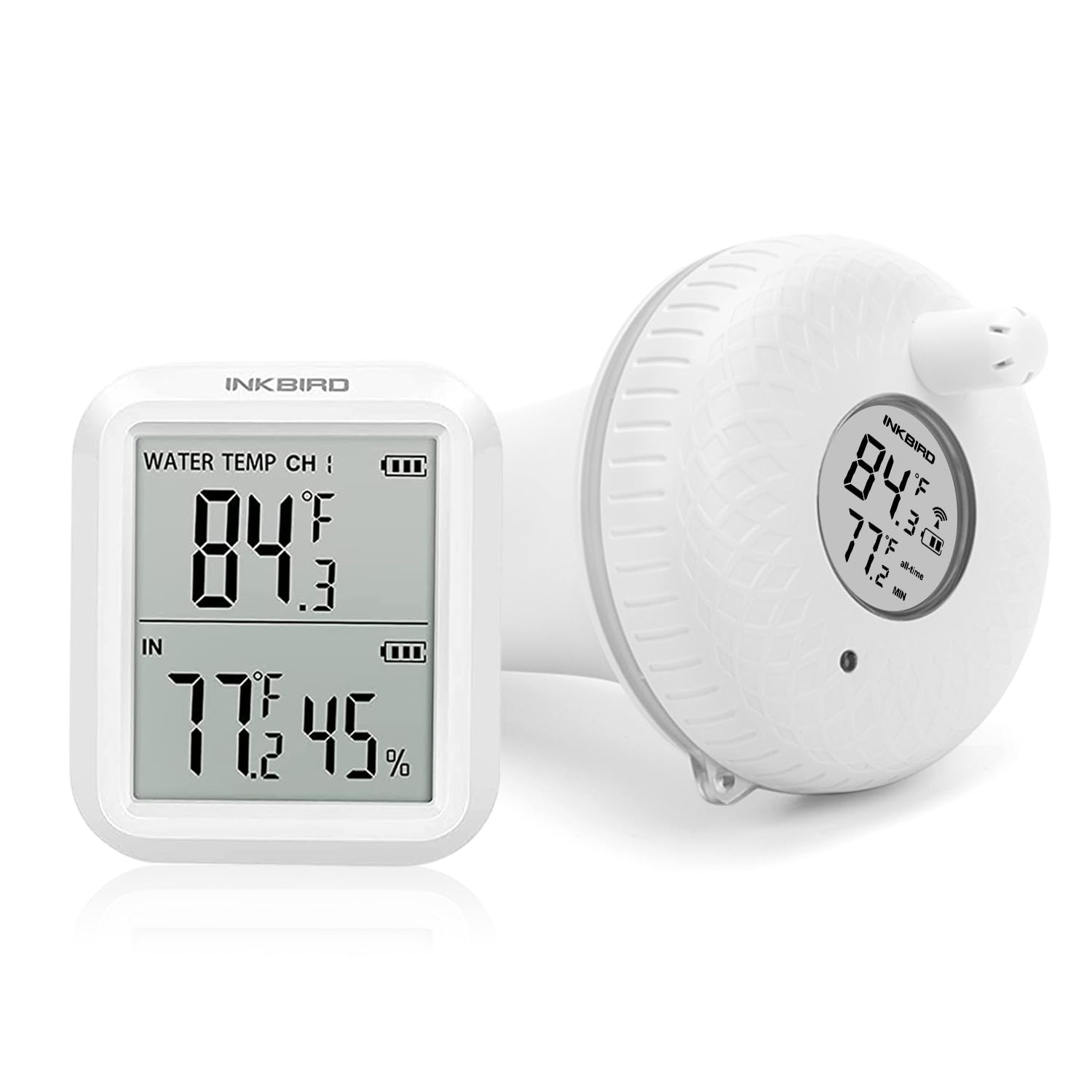 INKBIRD IBS-P01R 2nd Generation Wireless Floating Pool Thermometer Easy to Read, Compatible with Gateway IBS-M1 and IBS-M2