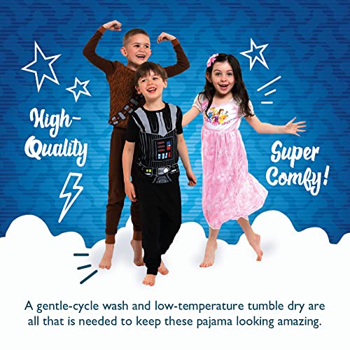 Nickelodeon Boys' Paw Patrol 6-Piece Snug-fit Cotton Pajama Set, Soft & Cute for Kids, Grey/Red/Blue, 2