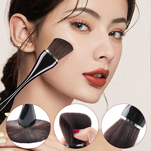 Makeup Brushes, Makeup Brush Set Professional, Travel Makeup Brushes, Premium Synthetic Foundation Powder Concealer Eyeshadow Blush, Face Makeup Brushes with makeup brush bag(Black 16)