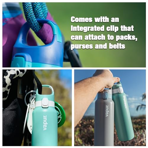 Vapur Chill Insulated BPA-Free reusable bottle with Lockable lid and EZ Flow spout