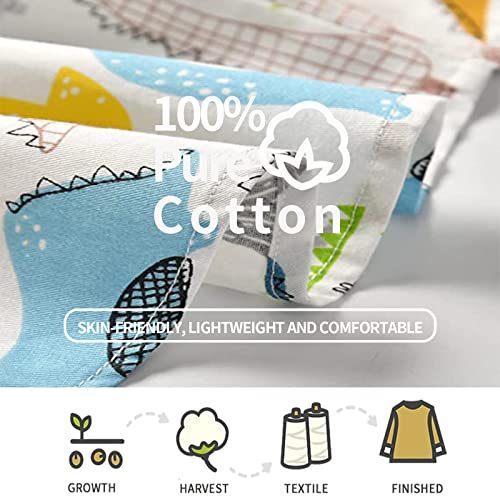 LittleSpring Button Down Shirts for Toddler Boys Short Sleeve Summer Cute Shirts Spaceship 18-24 Months