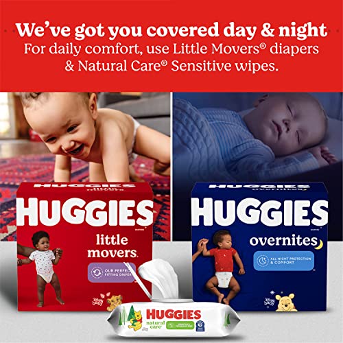 Huggies Overnites Size 6 Overnight Diapers (35+ lbs), 84 Ct (2 Packs of 42), Packaging May Vary