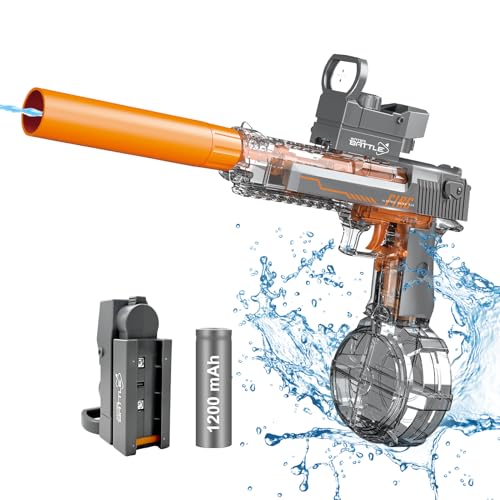 Talgic Powerful Electric Water Gun, Automatic Squirt Gun up to 32Ft Long Range, 300 Water Shots, Classic Strong Squirt Gun, Summer Outdoor Swimming Pool Water Toy for Adult/Kids