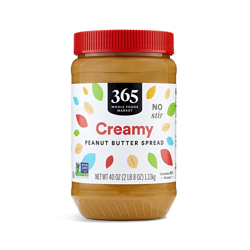 365 By Whole Foods Market, Peanut Butter Creamy No Stir, 40 Ounce