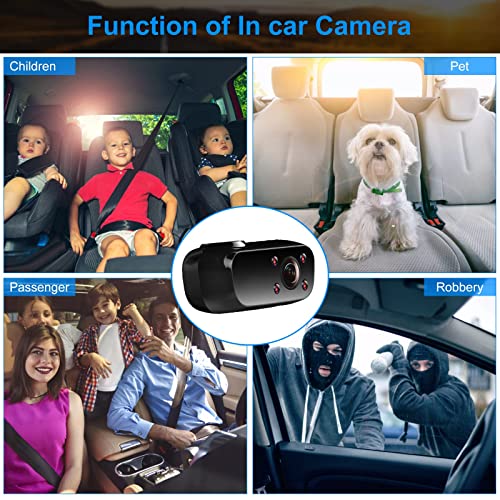 PRUVEEO 2K Mirror Dash Cam 3 Channel,Rear View Mirror Camera,Dash cam Front and Rear Inside,12'' Full Touch Screen, IR Night Vision,GPS,Parking Assistance,Free128GB Card
