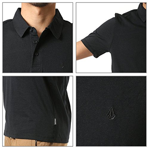 Volcom mens Wowzer Modern Fit Polo , STEALTH , Small