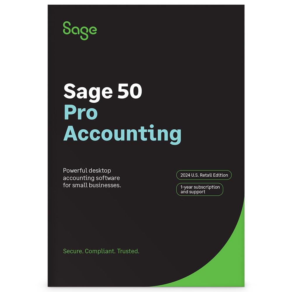 SAGE 50 PRO ACCOUNTING 2024 U.S. 1-USER 1-YEAR SUBSCRIPTION