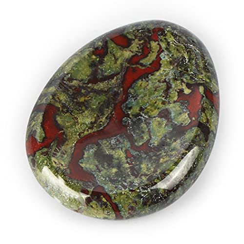 Artistone Crystal Worry Stone for Anixety Handmade Dragon Blood Stone Pocket Palm Healing Thumb Stone for Reiki Meditation Anxiety Stress Relief Therapy