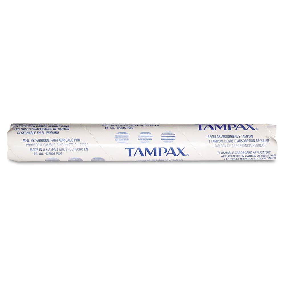 Tampax 10073010025001 Original Regular Absorbency Tampons for Vending Machines (500-Piece/Carton)