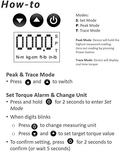 ACDelco ARM602-4A 1/2” (25 to 250 ft-lbs.) Heavy Duty Digital Torque Adapter with Buzzer and LED Flash Notification – ISO 6789 Standards with Certificate of Calibration