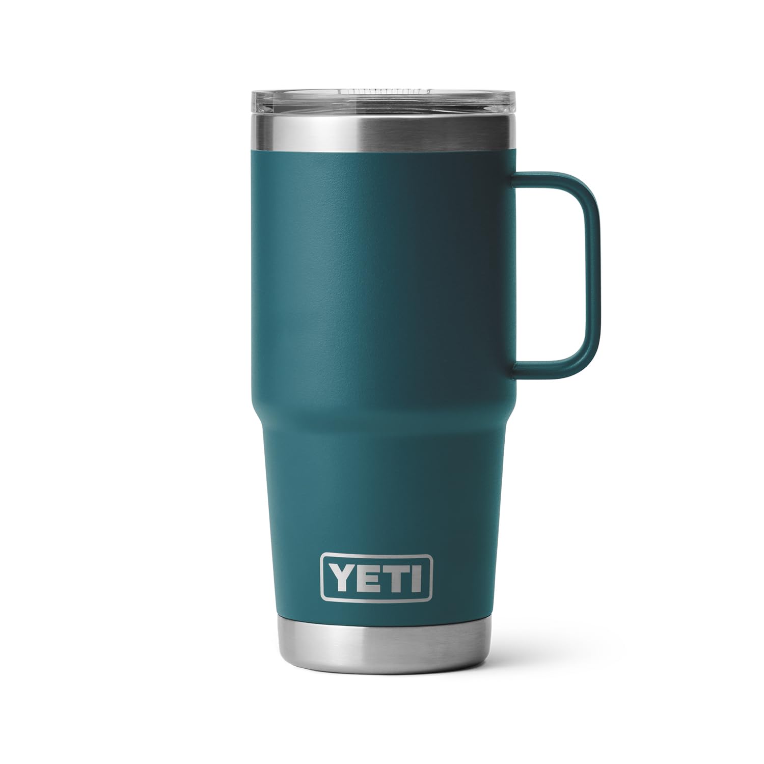 YETI Rambler 20 oz Travel Mug, Stainless Steel, Vacuum Insulated with Stronghold Lid, Agave Teal