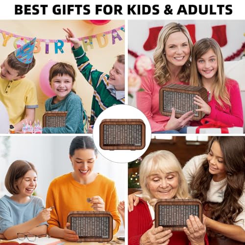 Giftota Wooden Piggy Bank for Boys Girls, Cash Coin Can for Kids, Coin Money Bank for Children, Saving Bank Box Toy Idea Gift for Birthday, Christmas, Baby Shower, Children's Day