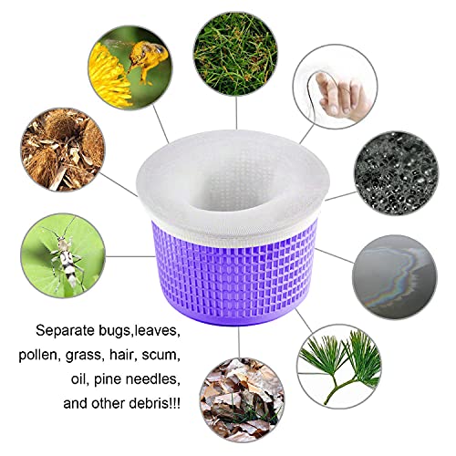 Coopache 30-Pack of Pool Skimmer Socks - Filters Baskets, Skimmers Cleans Debris and Leaves for In-Ground and above Ground Pools