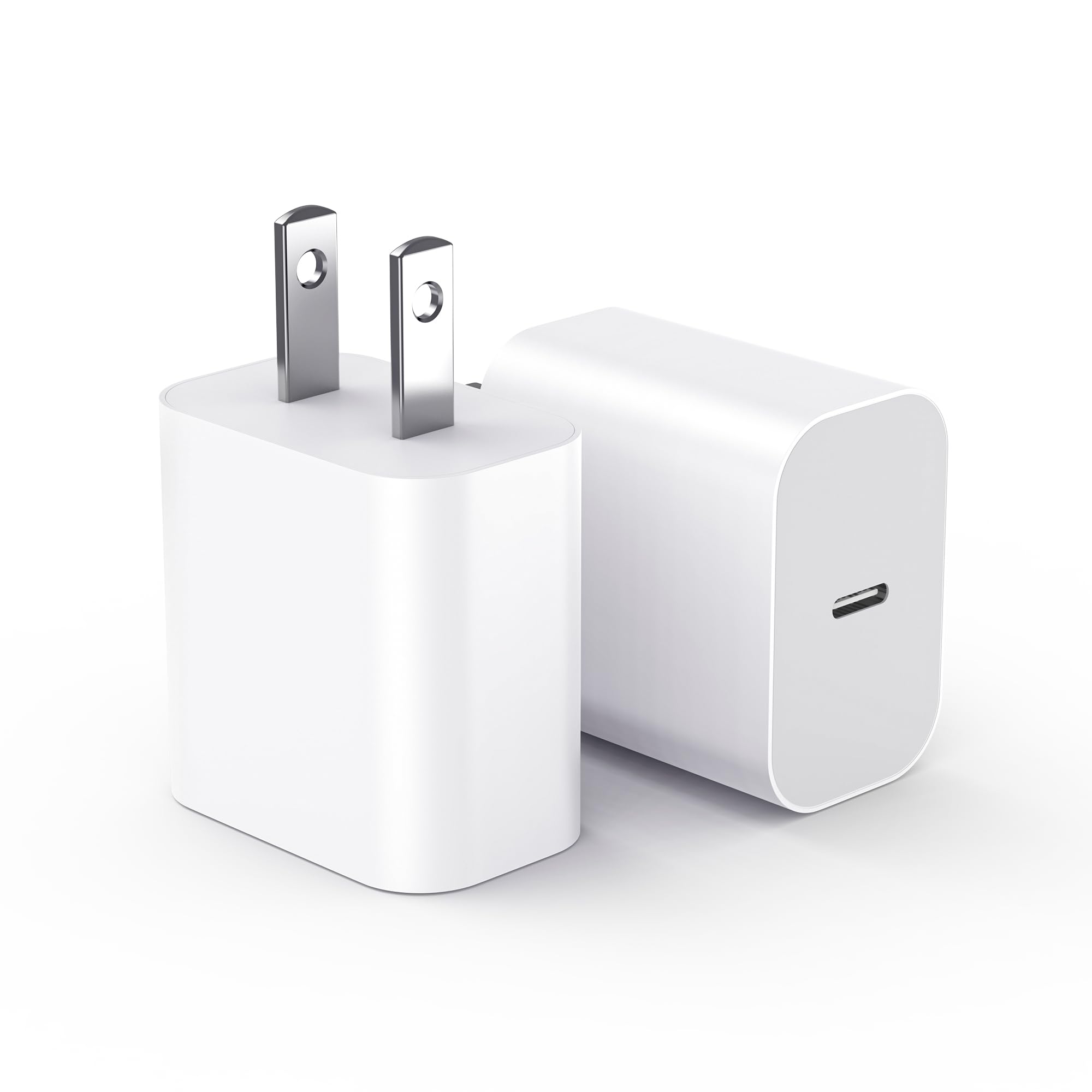 USBC Charger Block for iPhone 16 Charging Plug,MFI Certified Fast USB C Wall Cube 2Pack Power Adapter for iPhone 15/16 Pro/Plus/Pro Max/14/13/12/11,for iPad Air/Mini USB-C Charge Brick Box