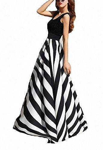 Afibi Women Chiffon Mopping Floor Length Big Hem Solid Beach High-Waist Maxi Skirt (Medium, White Dot)