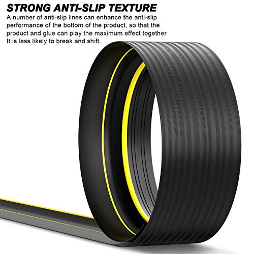 Jin&Bao Universal Garage Door Threshold Seal Strip 10FT Kit, Bottom Waterproof Rubber Weather Stripping Replacement