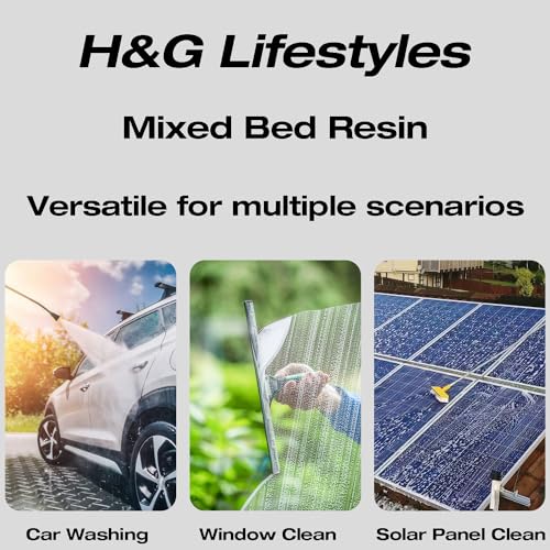 H&G lifestyles Mixed Bed Resin DI Resin Filter Cartridge Refill for Spotless Water Car Washing Water System Spotfree Rinse Deionized Water Replacement for Water Deionizer