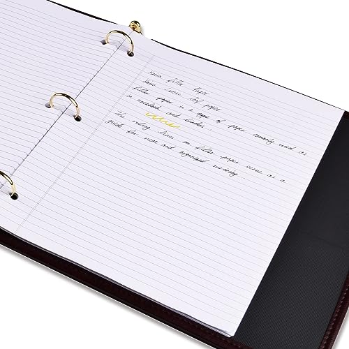 WritePads Notebook paper Loose Leaf Paper,Standard 8"x10-1/2" College Ruled Filler Paper, 3 Hole Punched Binder Paper For 3 Ring Binder, 150 Sheets/Pack, 4 Pack White (F60001C)