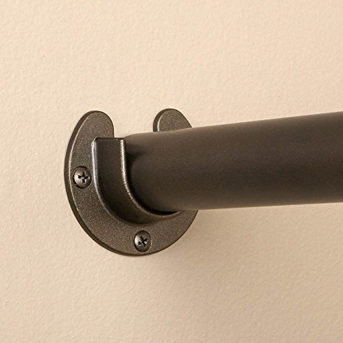 Closet Pro HD CD-0010-BN Heavy Duty Closet Pole Sockets, Brushed Nickel