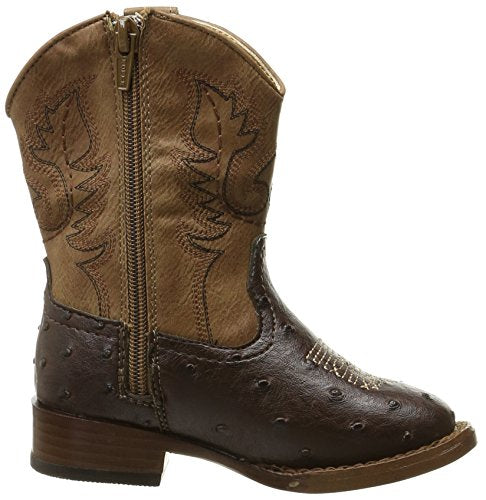 Roper Toddlers Cowboy Cool Boot, Brown, 5