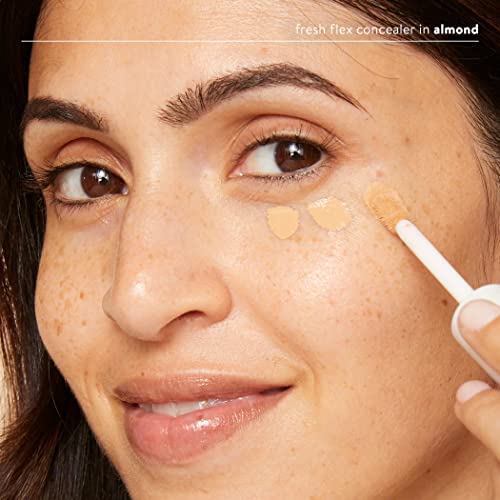Honest Beauty Fresh Flex Concealer with Niacinamide + Vitamin E + Hyaluronic Acid | Vegan + Cruelty free | Mocha, 0.17 fl oz