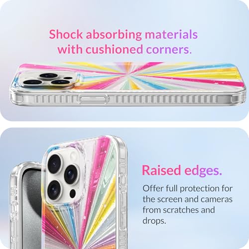 LONLI Hue - for iPhone 15Pro Max Case - Cosmic Porta [10FT Drop Protection] - Shockproof Cover with Color Changing Effect | Cute and Unique for Women, Girls and Men (2023)