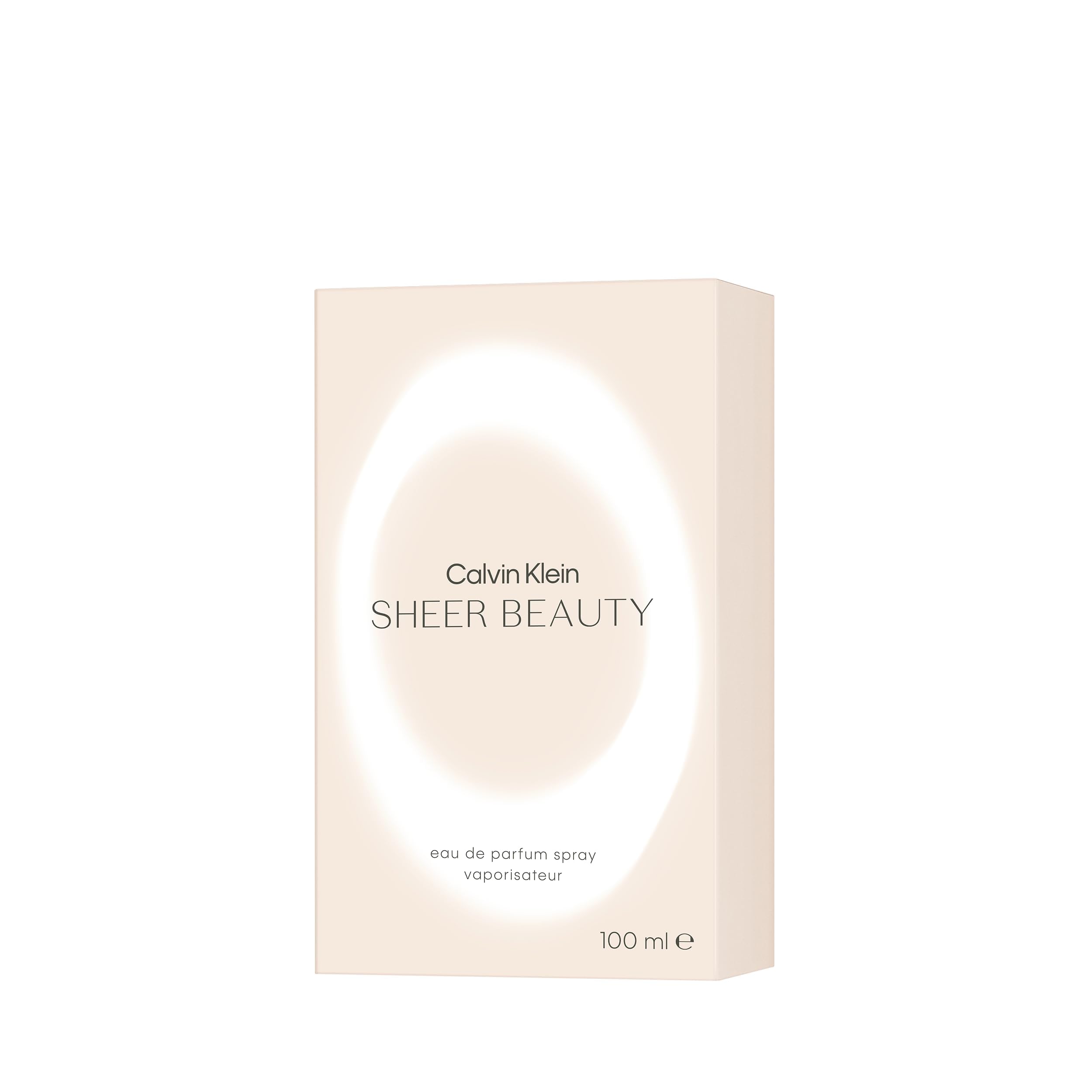 Calvin Klein Sheer Beauty Eau de Toilette – Floral Women's Perfume– With Notes of Peach Bellini Accord, Pink Lily, Peony & Vanilla Blossom – Luxury Perfumes for Women– Long Lasting Fragrance