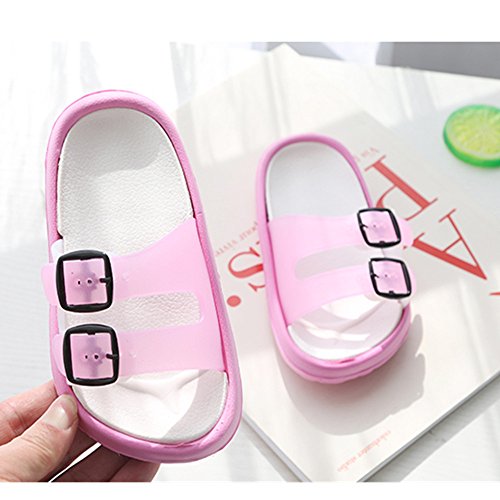 Toddler Little Kids Summer Sandals Non-Slip Boy Girl Slide Lightweight Beach Water Shoes Shower Pool Slippers (Little Kid 11.5-12.5M, Green)