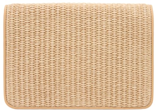 Oscar de la Renta, Raffia Woven O Pochette, Natural