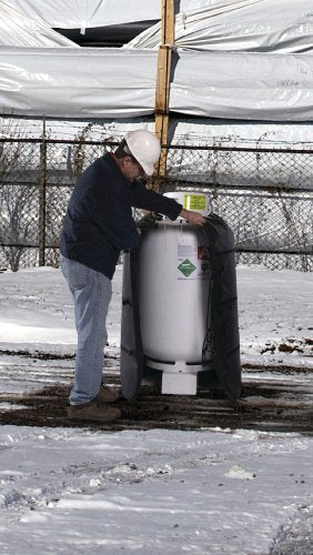 Powerblanket Xtreme GCW420G Insulated Gas Cylinder Warmer Designed for 420 Pound Tank - Propane Tank Heater - Rugged Alloy Vinyl Shell
