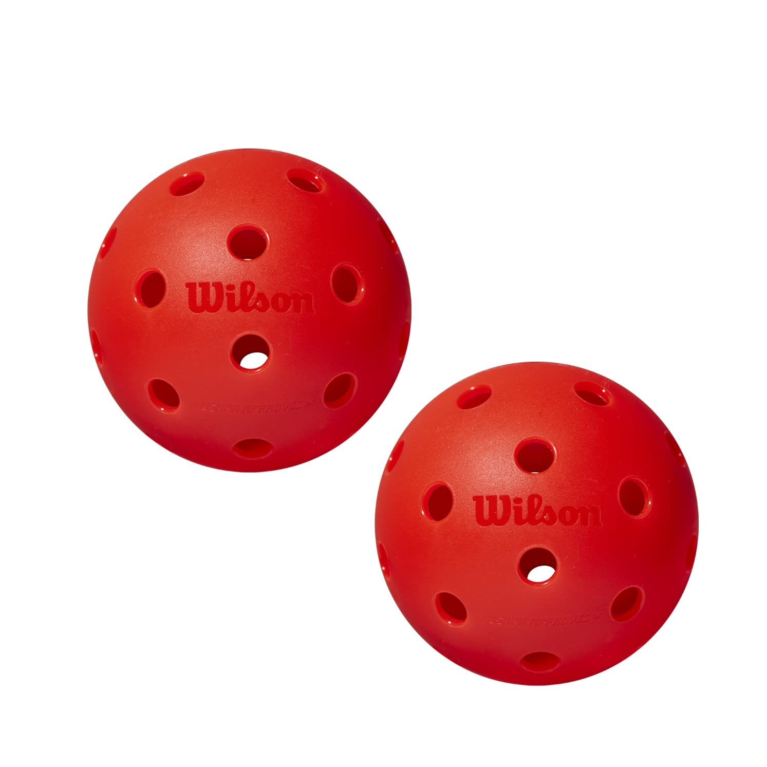 WILSON TRU 32 Pro Pickleballs - 2 Pack, Red