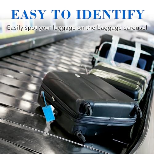 30 Pack Luggage Tags Suitcases PVC Travel Bag & Baggage ID Label Tags Travel Essentials by Sodsay