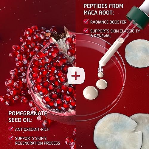 Weleda Face Care Plumping Serum, Plant Rich Serum with Peptides from Pomegranate and Maca Root