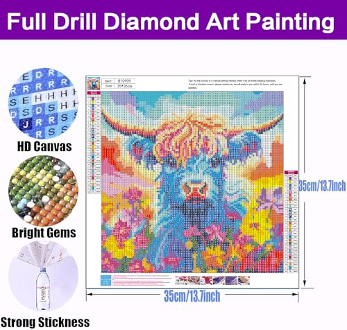 Butterfly Diamond Art Painting Kits for Adults, Full Drill Diamond Dots Paintings for Beginners, Round 5D Paint with Diamonds Pictures Gem Art Painting Kits DIY Crafts Kits (12x16in), B11018