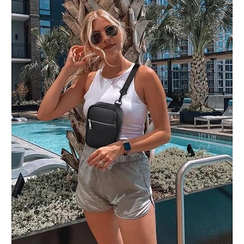 CLUCI Belt Bag for Women, Fanny Pack Crossbody Bags for Women Trendy, PU Leather Waist Bag with Adjustable Straps