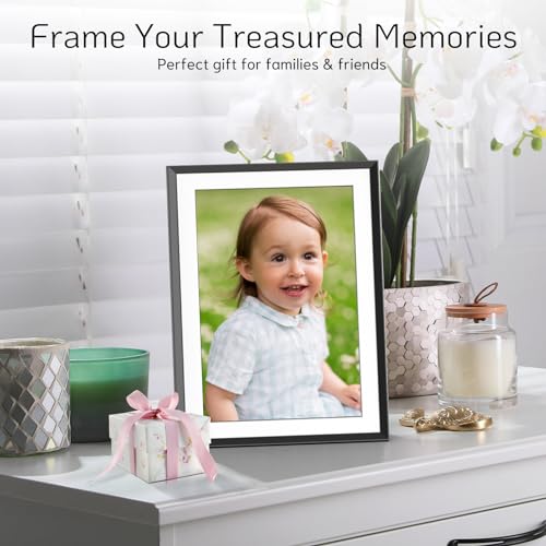 NexFoto 2K Digital Picture Frame 32GB, 11 Inch 2.4GHz/5GHz Dual-band WiFi Digital Photo Frame with IPS Touch Screen, Instantly Share Photos Videos via App or Email, Gifts for Mom Men